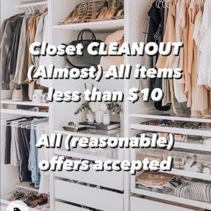 CLOSET CLEANOUT